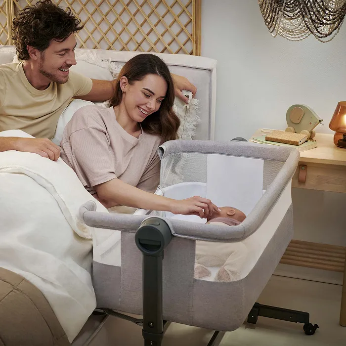 KINDERKRAFT Łóżeczko Dostawne Nestee Up 2 Beige