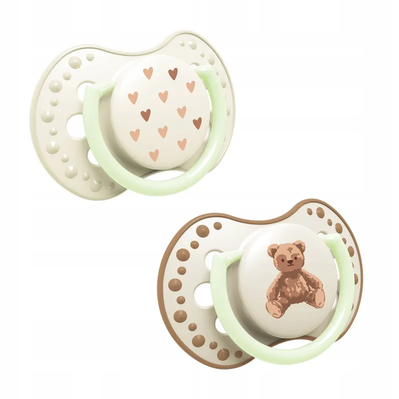 LOVI 22/936 Smoczek Silikonowy Dynamiczny 6-18M 2 szt Teddy Love