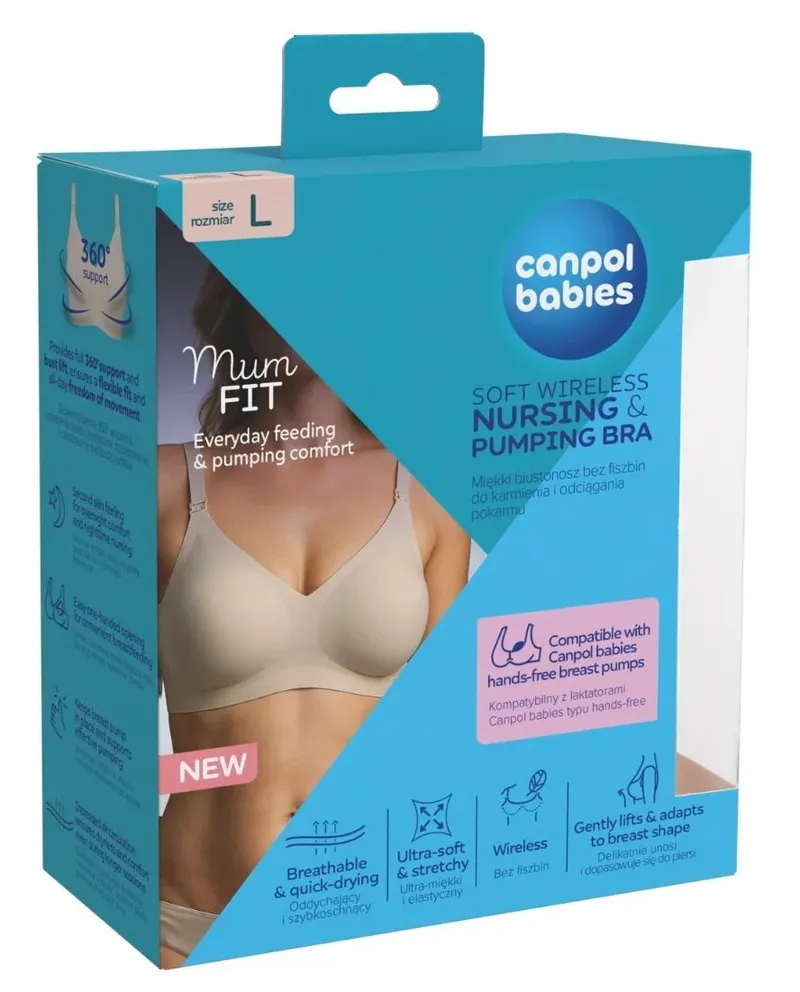 CANPOL 78/015 Mum Fit Biustonosz Do Karmienia I Odciągania L
