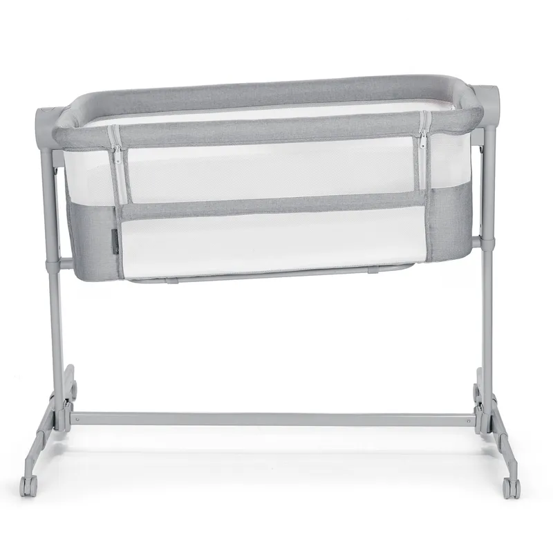 KINDERKRAFT Łóżeczko Dostawne Nestee Up 2 Full Light Grey