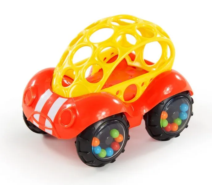 OBALL 81510-6R Zabawka Pojazd Z Grzechotką Rattle&Roll 3m - Czerwony