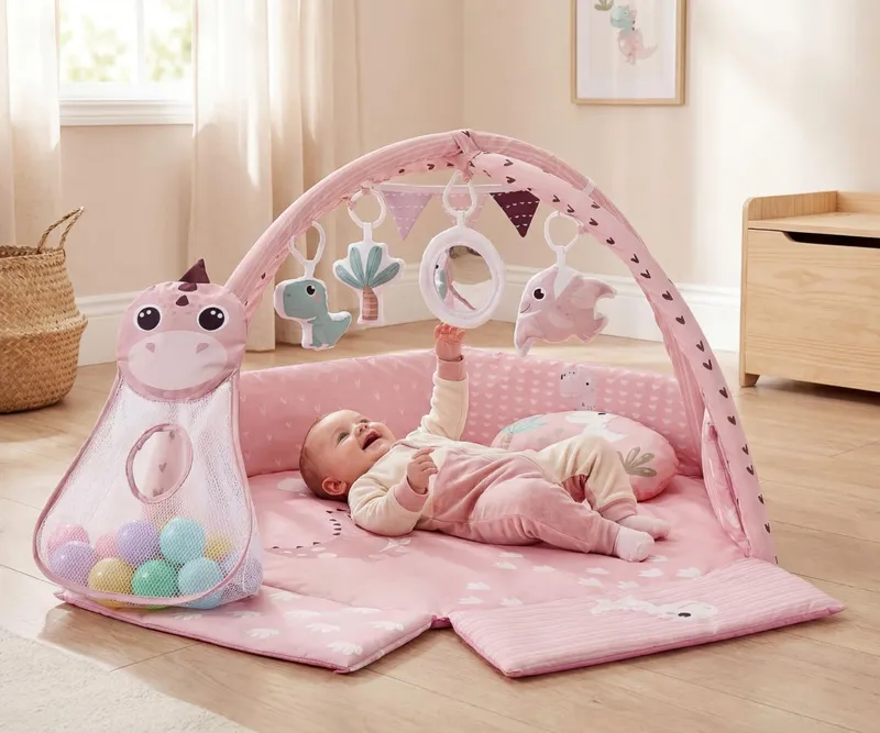 MILLY MALLY 6829 TinyMini CC9881 Mata Edukacyjna Dino Pink