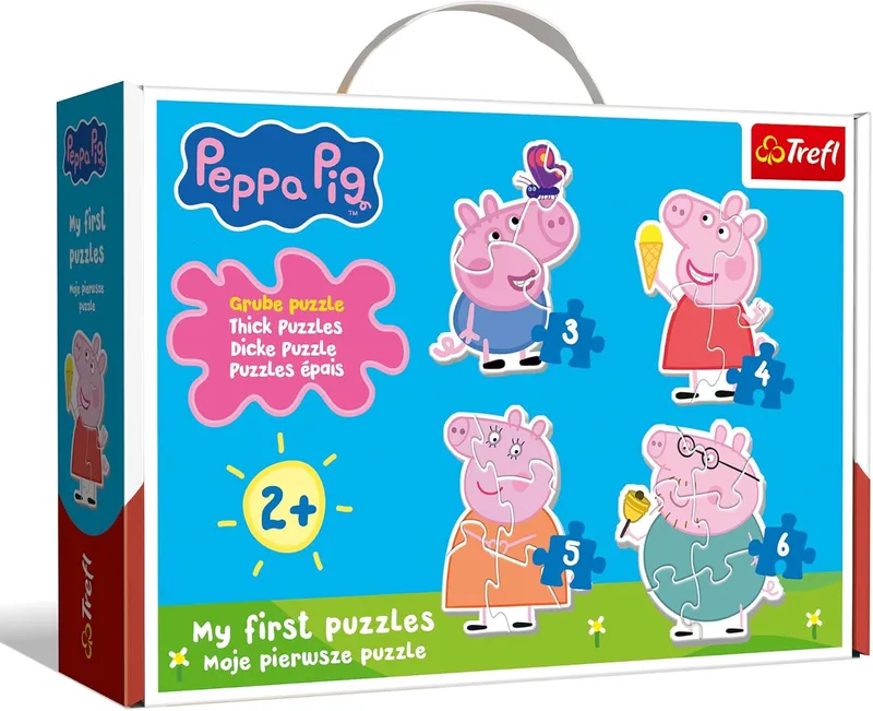 TREFL 36137 Puzzle Baby Classic Mała Świnka Wśród Przyjaciół / Peppa Pig