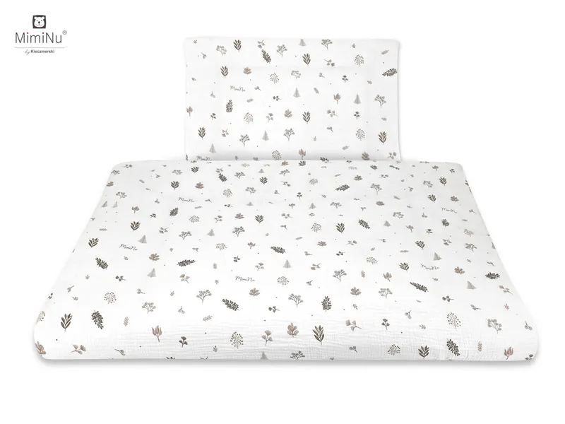 KIECZMERSKI Pościel C-2 100x135 cm MIMINU DESIGN Listki Bawełna 100%