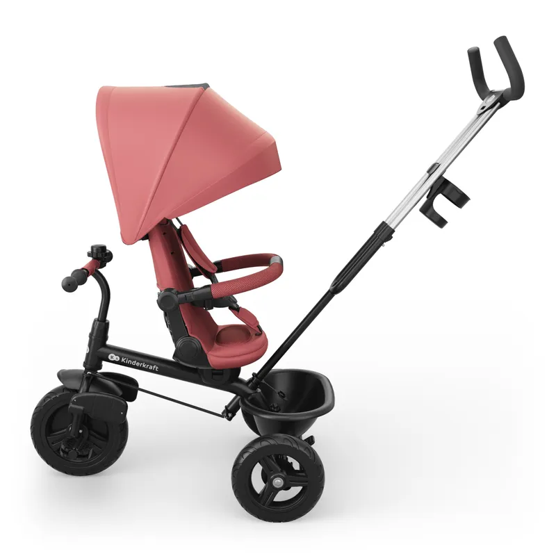 KINDERKRAFT Rowerek Trójkołowy ASTON 2 PLUS Pink