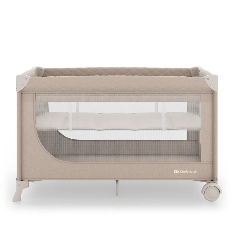KINDERKRAFT Łóżeczko Turystyczne LEODY UP Beige