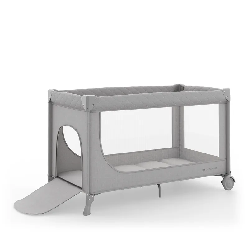 KINDERKRAFT Łóżeczko Turystyczne LEODY UP Grey