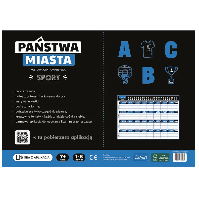 TREFL 30067 Gra Towarzyska Państwa-Miasta. Sport