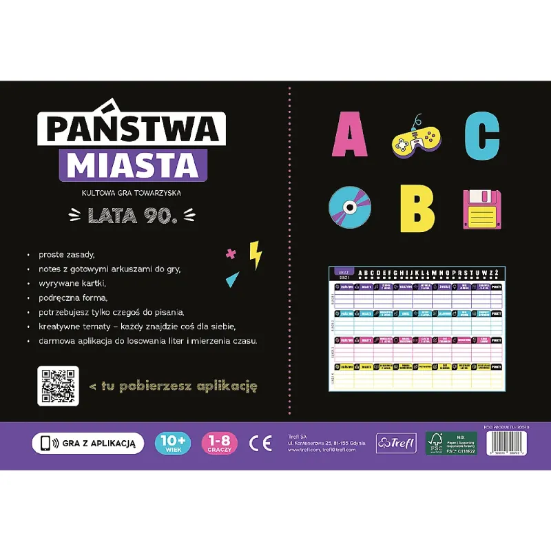 TREFL 30070 Gra Towarzyska Państwa-Miasta. Lata 90-TE