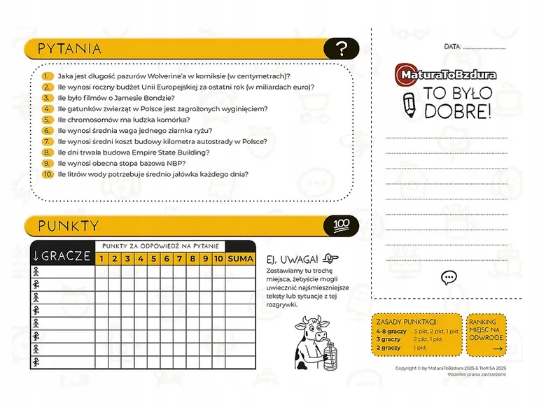 TREFL 30071 Gra Matura To Bzdura Quiz