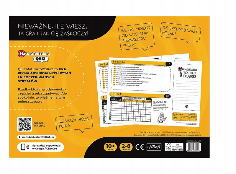 TREFL 30071 Gra Matura To Bzdura Quiz