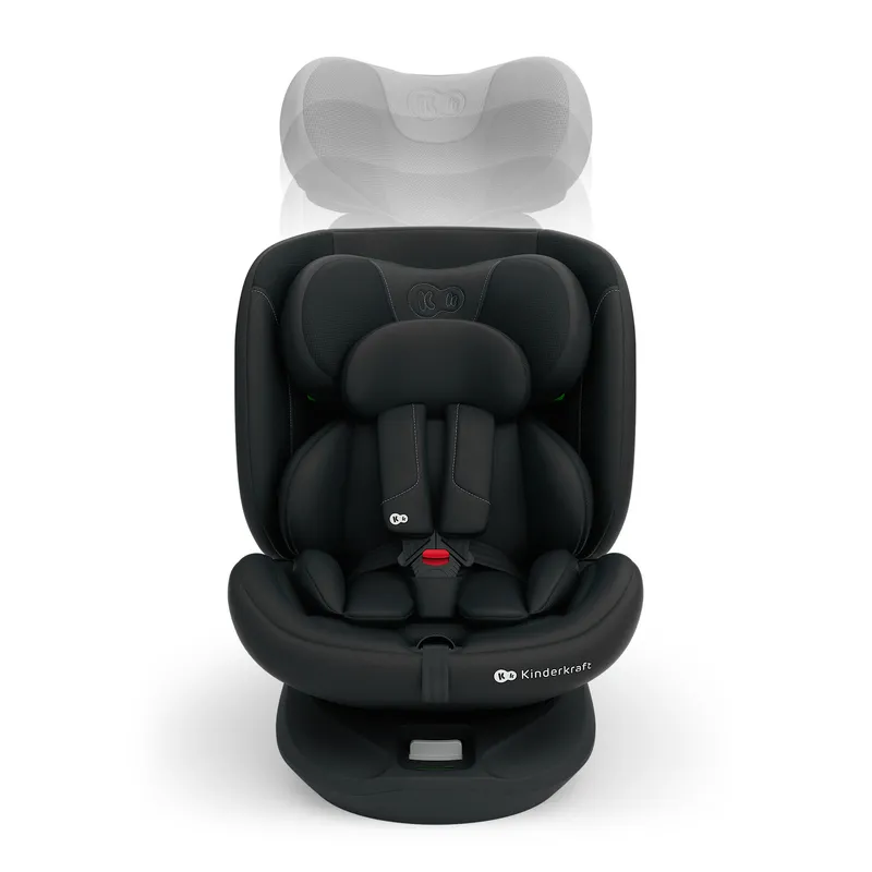 KINDERKRAFT Fotelik Samochodowy I-GROW 2 PLUS I-Size Black