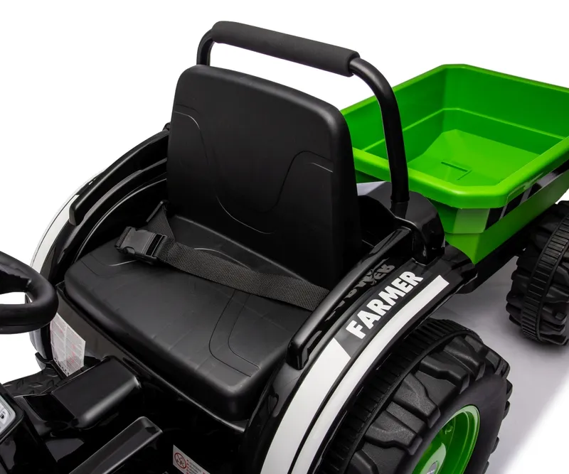 MILLY MALLY 5739 Pojazd Na Akumulator Traktor Z Przyczepą Farmer Green