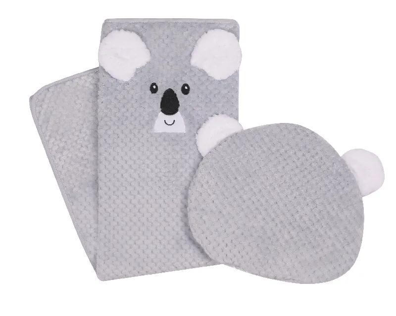 DUET BABY 693 Kocyk SOFT ANIMALS Haft Z Poduszką 80x90