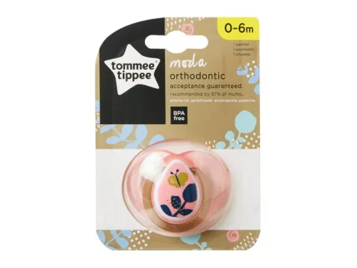 TT 43338670 Smoczek Uspokajający MODA GIRL 0-6M 1 Szt.+ Gratis Smoczek Do Butelki 424584