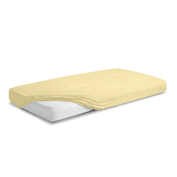 MATEX Prześcieradło FROTTE PREMIUM Z Gumką 70x140 [TB0026_04] WYPRZEDAŻ - Żółte