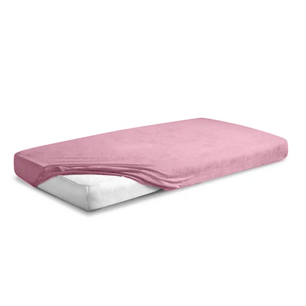 MATEX Prześcieradło FROTTE PREMIUM Z Gumką 70x140 [TB0026_10] Róż WYPRZEDAŻ