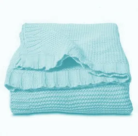 MATEX Pled Dziecięcy Z Bawełny TULLY 75x100 [TB0329_33] Turkus WYPRZEDAŻ