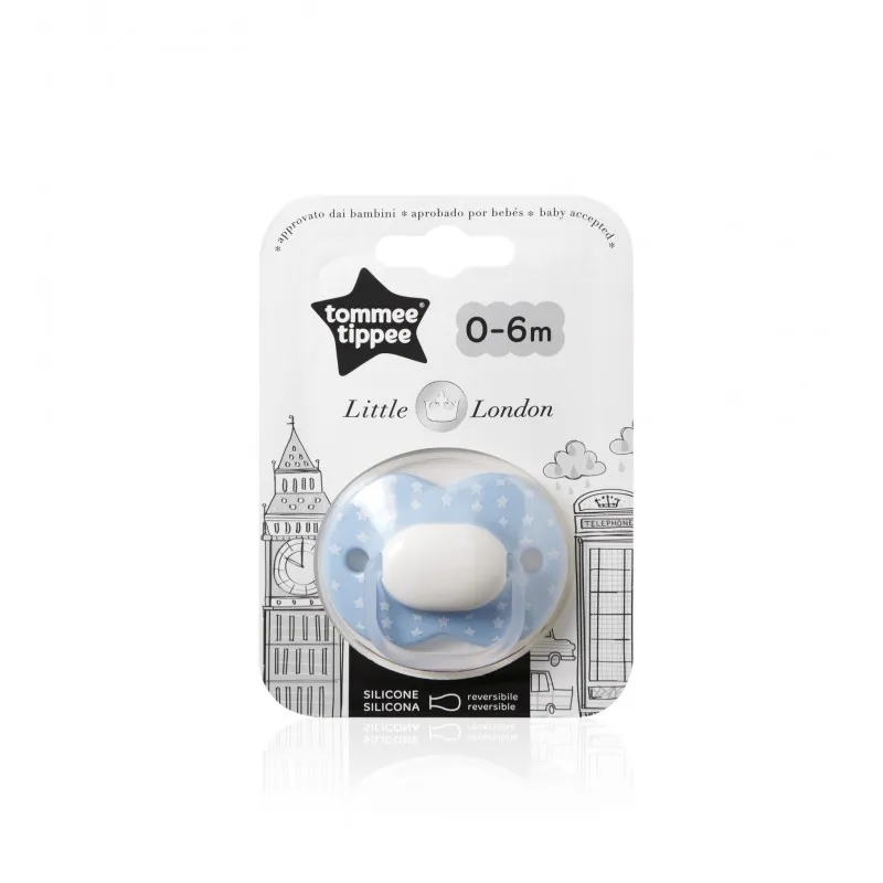 TT 43341050 Smoczek Uspokajający 0-6 LITTLE LONDON BOY+ Gratis Smoczek Do Butelki 424584