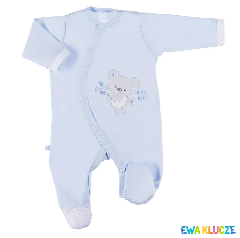 EWA 852496 NEWBORN Pajac 50 - Niebieski