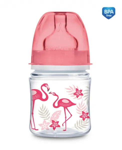 CANPOL 35/226 Butelka Szeroka Antykolkowa 120ml PP EasyStart Jungle /Koral