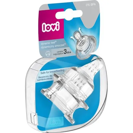 LOVI 18/754 Smoczek Dynamiczny Do Karmienia Trójprzepływ 2szt
