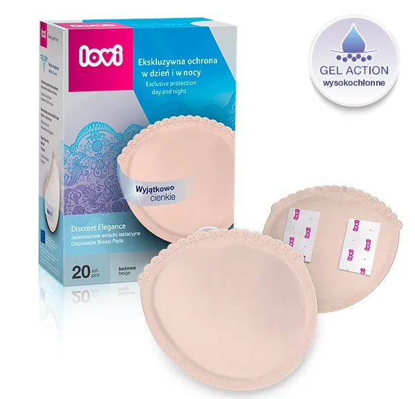 LOVI 19/610 Wkładki Laktacyjne Discreet Elegance 20szt - Beżowe