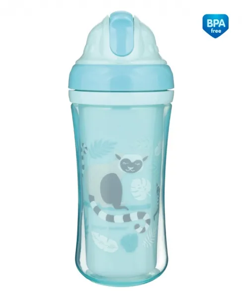 CANPOL 74/051 Bidon Ze Składaną Rurką Silikonową 260ml LEMUR