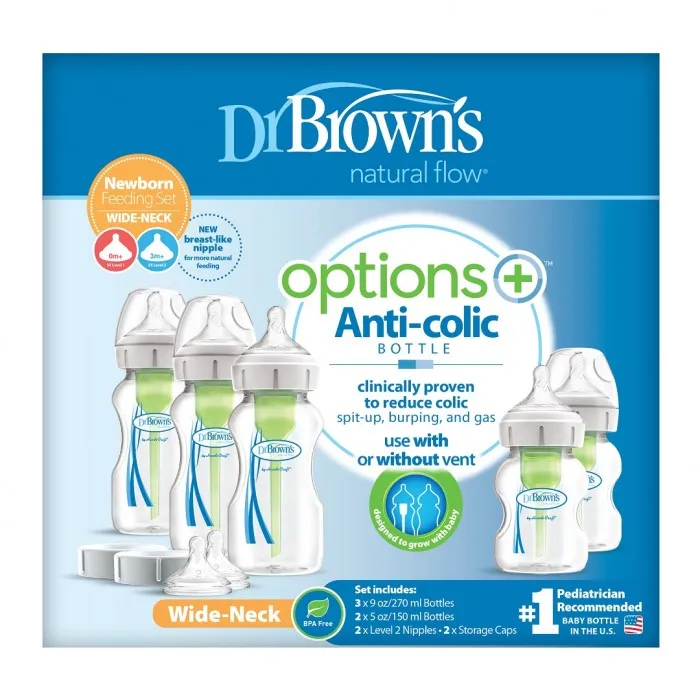 Dr.Browns WB09600 Zestaw Do Karmienia Szeroka Szyjka OPTIONS PLUS DUŻY