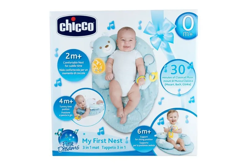 CHICCO 00009829200000 Gniazdko Z Poduszką Niebieskie