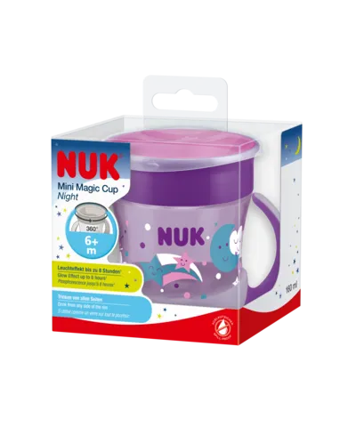 NUK 751352 Kubek Świecący W Ciemności EVOLUTION MINI MAGIC CUP NIGHT