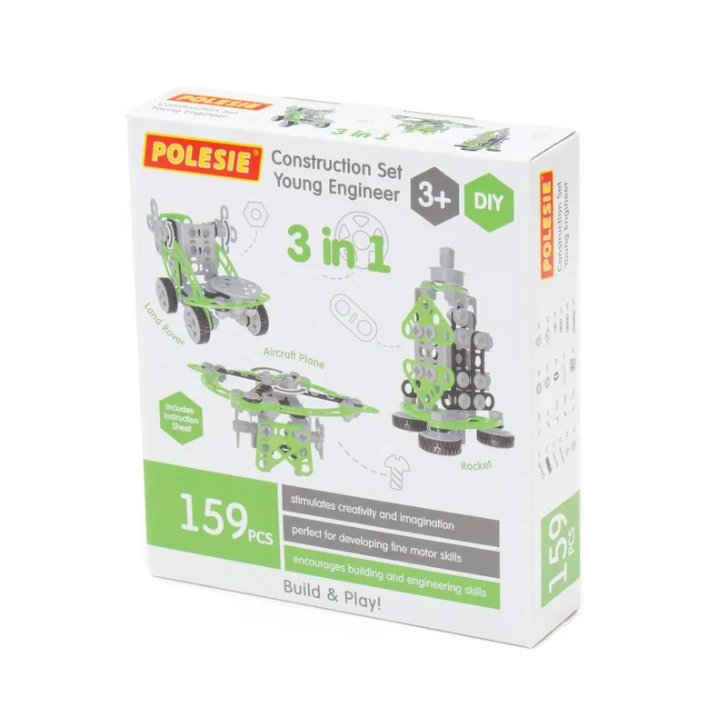 POLESIE 86662 Zestaw Wynalazca 159 Elem. W Pudełku