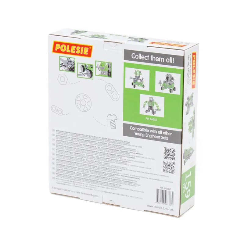POLESIE 86662 Zestaw Wynalazca 159 Elem. W Pudełku