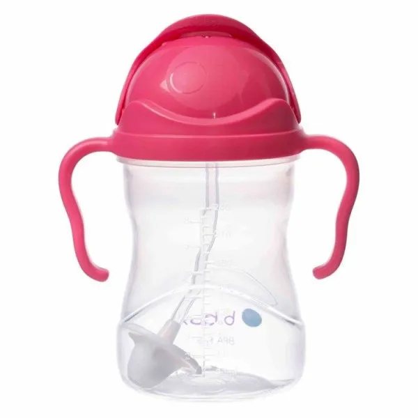 B.BOX BB00502 Bidon Ze Słomką 240 ml Raspberry