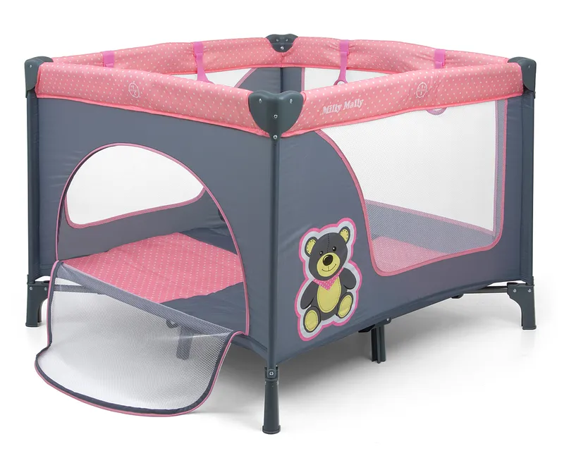 MILLY MALLY 3416 Kojec Dziecięcy FUN Pink Bear