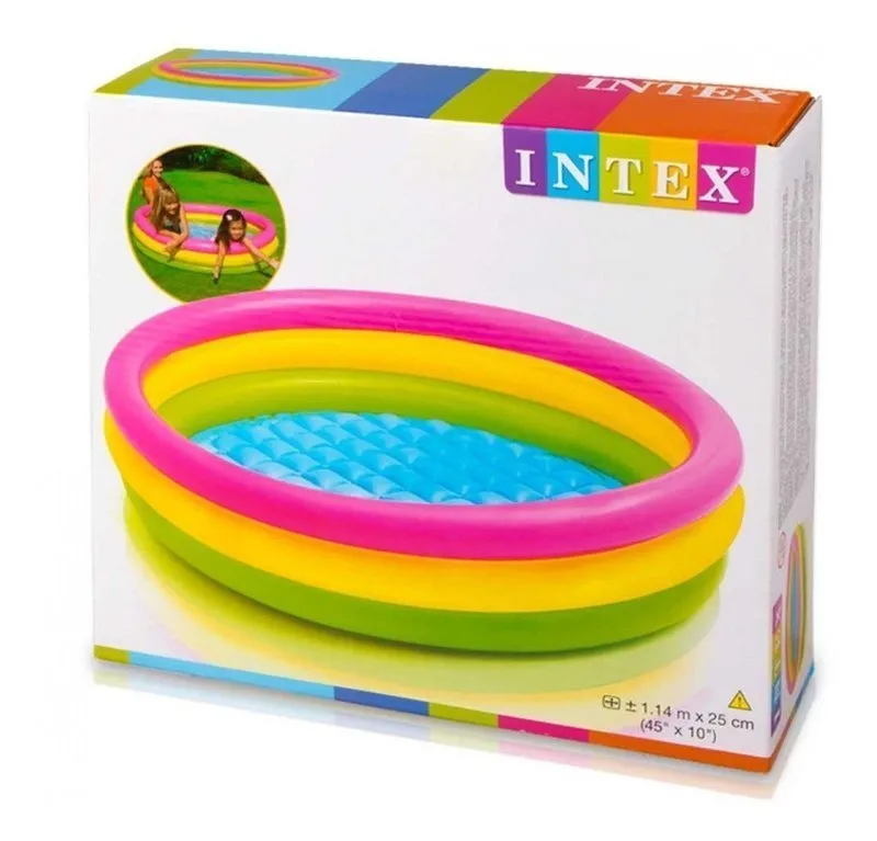 INTEX 58924 Brodzik Tęczowy 86x25 cm