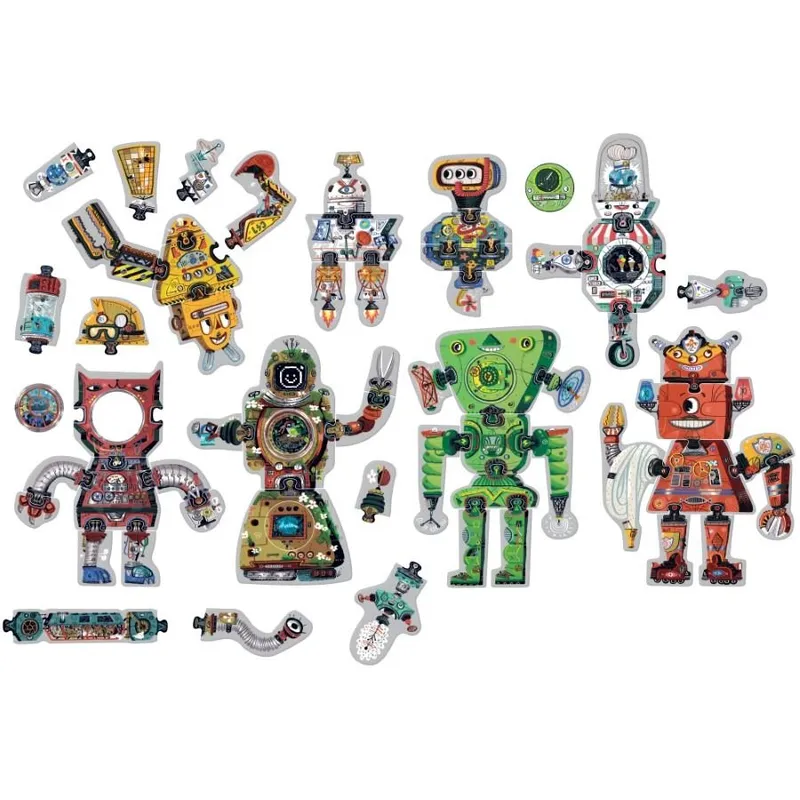 CzuCzu 6843762 Puzzle 65 el. Roboty 3