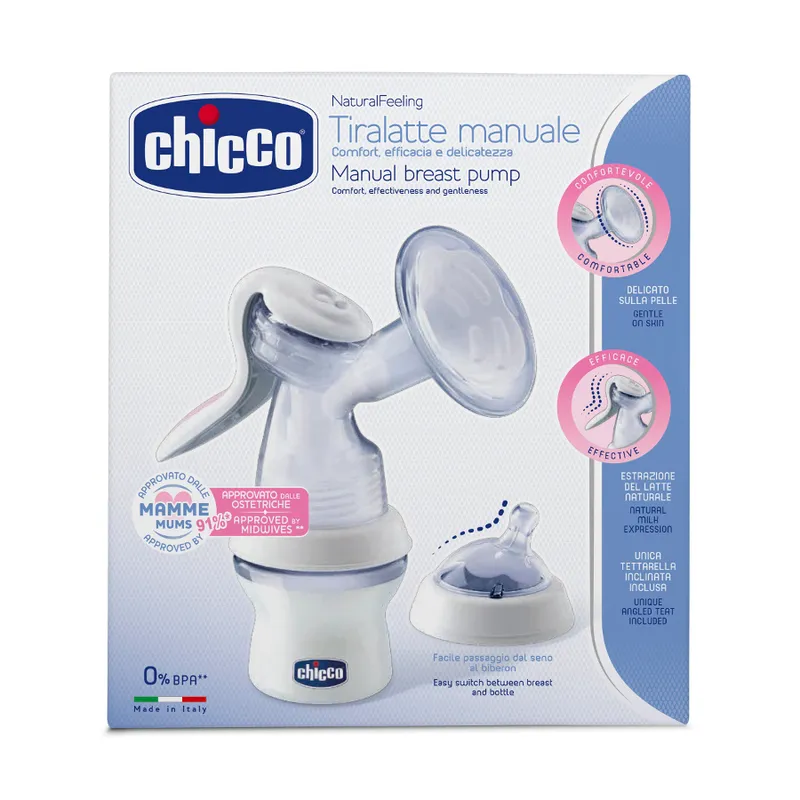 CHICCO 00007989000000 Laktator Manualny+wkładki Laktacyjne 60szt