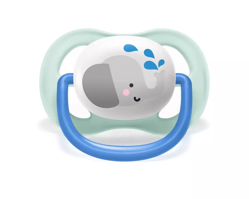 AVENT SCF080/05 Smoczek Ultra Air Animals 0-6M Chłopiec Słonik/Pingwin