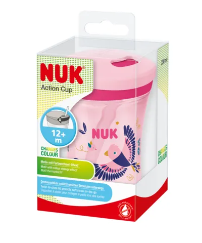 NUK 255574 Kubek Niekapek EVOLUTION ACTION CUP 230 ml 12+ KAMELEON