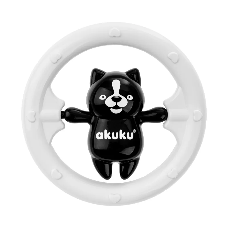 AKUKU A0467 Grzechotka Miś - Czarno-Biały