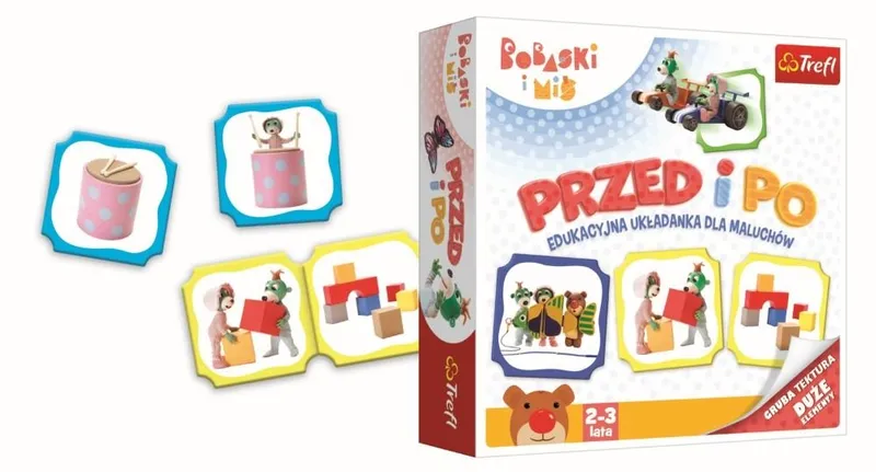 TREFL 02062 Gra Przed I Po Bobaski I Miś