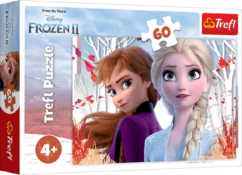 TREFL 17333 Puzzle 60 el. Zaczarowany Świat Anny I Elsy