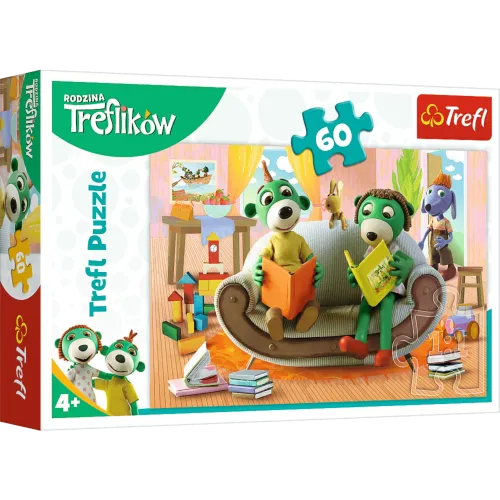 TREFL 17345 Puzzle 60 el. Wspólne Czytanie Książek