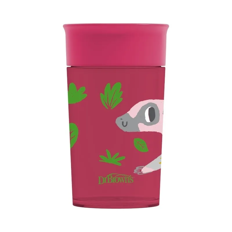 Dr.Browns TC01096 Kubek 360 Picie Jak Ze Szklanki 300 ml - Czerwony