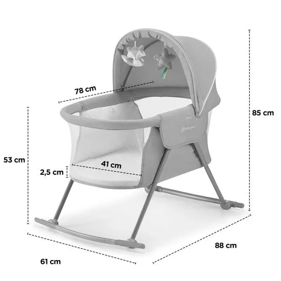 KINDERKRAFT Łóżeczko/Kołyska LOVI Beige