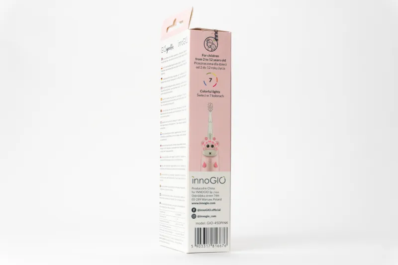 INNOGIO GIO-450PINK Soniczna Szczoteczka Dla Dzieci GIOgiraffe - Różowa