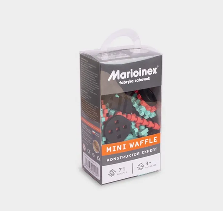 MARIOINEX 904091 Klocki Waffle Mini 71szt Konstruktor Expert
