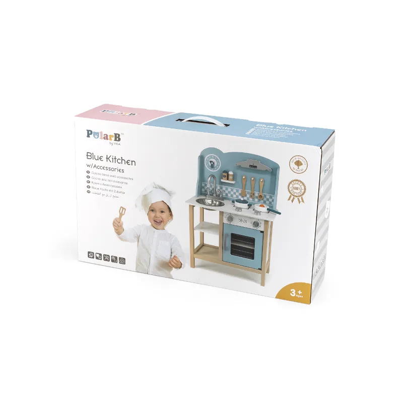 Viga 44047 PolarB Kuchnia Z Akcesoriami Silver-Blue