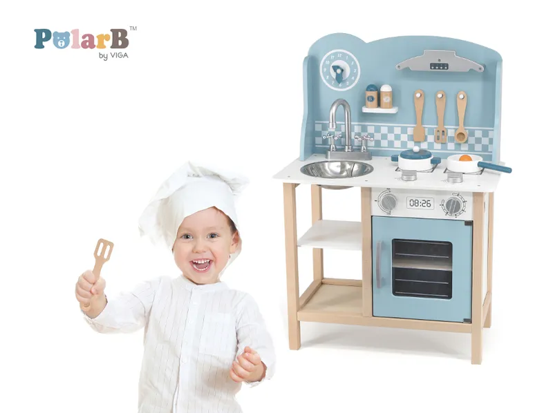 Viga 44047 PolarB Kuchnia Z Akcesoriami Silver-Blue